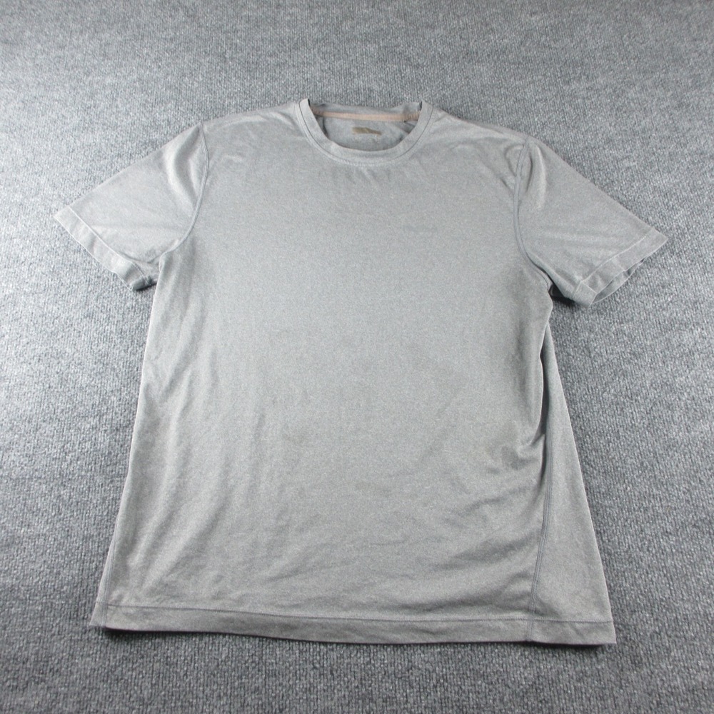Marmot Shirt Mens M Gray Short Sleeve Tee Logo Stretch Outdoors Hiking‎ Casual